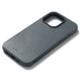 Mujjo Impact Leather pouzdro iPhone 15 Pro Max šedomodrý