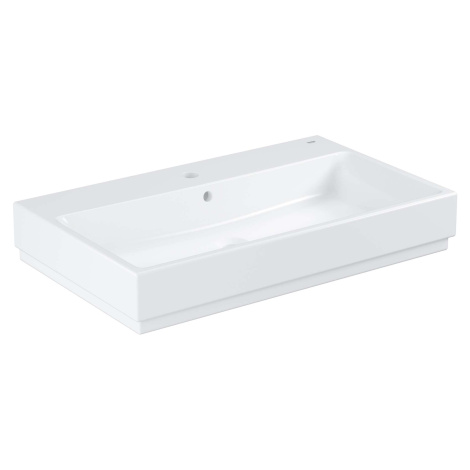 Grohe Cube Ceramic - Umyvadlo s přepadem, 80x49 cm, PureGuard, alpská bílá 3947600H