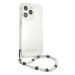 Guess GUHCP13LKPSWH hard silikonové pouzdro iPhone 13 / 13 Pro 6.1" transparent White Pearl