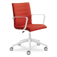 LD SEATING Kancelářská židle OSLO 227-F80-N0, kříž a područky bílé