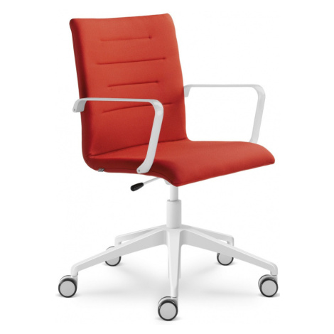 LD SEATING Kancelářská židle OSLO 227-F80-N0, kříž a područky bílé