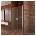 MEREO Sprchové dveře, Lima, dvoukřídlé, lítací, 80x190 cm, chrom ALU, sklo Point CK80512K