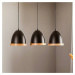 Eko-Light Závěsné světlo Studio dřevěný dekor 3 zdroje černá