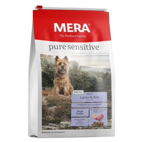 MERA pure sensitive MINI s jehněčím masem a rýží 1 kg Meradog Pure Sensitive