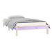 Rám postele s LED světlem 90 × 200 cm masivní dřevo, 820591