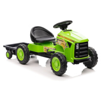 Šlapací traktor s přívěsem G206 zelený