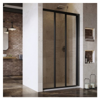 Ravak SUPERNOVA ASDP3-100 BLACK ČERNÁ TRANSPARENT sprchové posuvné dveře 100 cm (ASDP3 100)