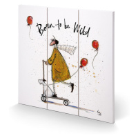 Dřevěný obraz Sam Toft - Born to be Wild, 30 × 30 cm