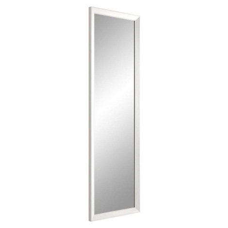 Nástěnné orámované zrcadlo v dekoru bílého dřeva Styler Paris, 42 x 137 cm