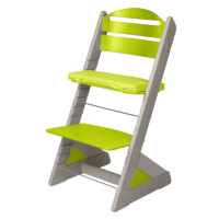 Dětská rostoucí židle JITRO PLUS šedo - světle zelená