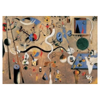 Umělecký tisk Harlekýn a karneval, 1924-25, Joan Miró, 80 × 60 cm