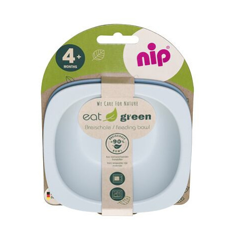 NIP GREEN line miska, 2ks, blue/light blue