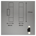Briloner LED koupelnové světlo 2090025 dva zdroje, černá