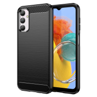 Flexibilní pouzdro s karbonovým vzorem pro Samsung Galaxy M14 Carbon Case - černé