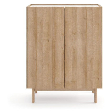Piaski Komoda Boho La 97 cm dub riviéra/bílý mramor