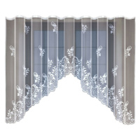 Dekorační žakárová záclona s řasící páskou WENDY 160 bílá 300x160 cm MyBestHome