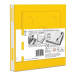 LEGO® Zápisník s gelovým perem jako klipem - žlutý