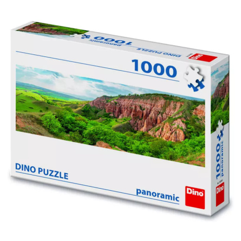 Puzzle panoramic 1000 dílků Červená rokle 1000 Dino