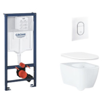 Závěsný wc set do lehkých stěn / předstěnová montáž GROHE Essence SIKOGRSESASH0