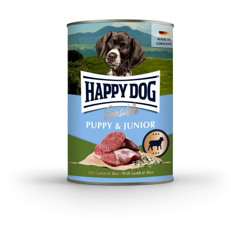 Happy Dog Supreme Sensible Puppy & Junior konzerva - jehněčí, rýže 6 x 400 g