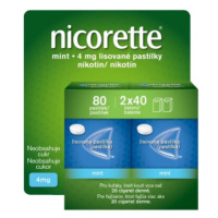 NicoretteMint 4 mg lisované pastilky 2x40ks