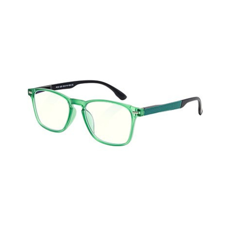 GLASSA Blue Light Blocking Glasses PCG 029, +1,00 dio, černo zelené