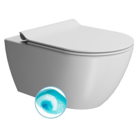 GSI PURA závěsná WC mísa, Swirlflush, 36x55cm, bílá dual-mat