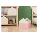 Benlemi Dřevěný úložný box HOUSE ve tvaru domečku Zvolte barvu: Transparentní vosková lazura mat