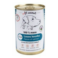 All Animals DOG losos kousky 400g + Množstevní sleva Sleva 15%