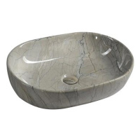 SAPHO DALMA keramické umyvadlo 59x14x42 cm, grigio