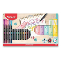 Lettering set Maped souprava, 22 ks Maped