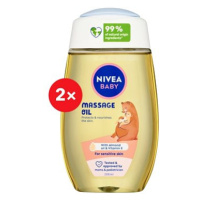 NIVEA Baby Massage Oil 2× 200 ml