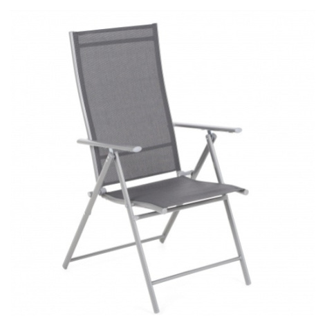 Skládací zahradní židle ocel / textilen Černá / šedá,Skládací zahradní židle ocel / textilen Čer