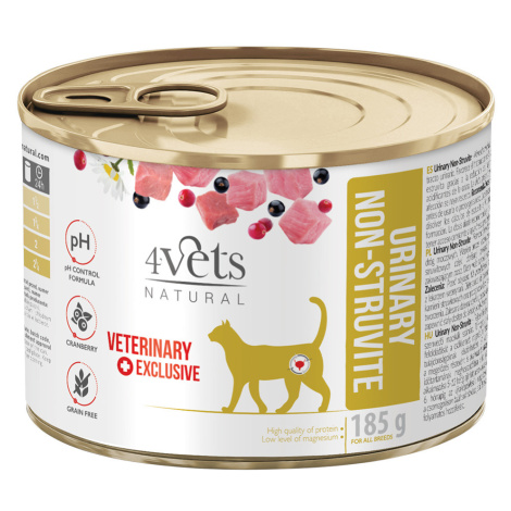 4Vets Natural Cat Urinary 185 g - 24 x 185 g