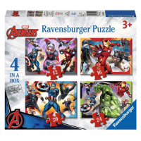 Ravensburger 06942 puzzle disney: marvel avengers 4 v 1