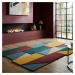 Flair Rugs koberce Ručně všívaný kusový koberec Abstract Shuffle Shaped Multi - 150x240 cm