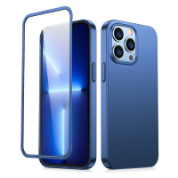 Joyroom 360 Full Case pouzdro pro iPhone 13 Pro zadní a přední kryt + tvrzené sklo modré (JR-BP9