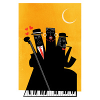 Ilustrace Casablanca Jazz YELLOW, Kubistika, (26.7 x 40 cm)