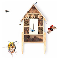 Blumfeldt Domeček pro hmyz, plechová střecha, včetně nožiček, celoročně obyvatelný, borovicové d