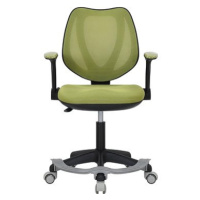 DALENOR Dětská židle Sweety, textil, černá podnož / zelená