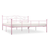 Rám postele růžový kov 180x200 cm