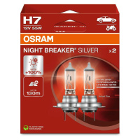 OSRAM H7 12V 55W PX26d NIGHT BREAKER SILVER +100% 2ks 64210NBS-2HB