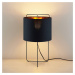 Lindby Lindby Kesta stolní lampa, černozlatá, 50 cm
