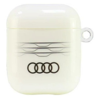 Pouzdro Audi IML Geometric Pattern AirPods cover white AU-IMLAP-A6/D3-WE (AU-IMLAP-A6/D3-WE)