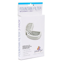 Pioneer Pet filtr s aktivním uhlím s plastovým okrajem, sada 3 kusů pro fontánu