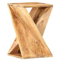 Odkládací stolek 35x35x55 cm masivní mangovníkové dřevo