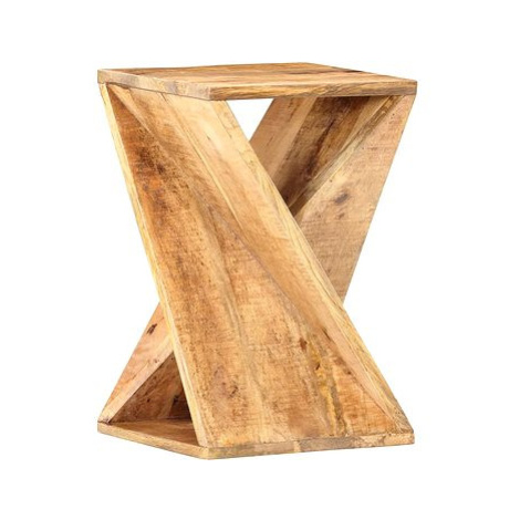 Odkládací stolek 35x35x55 cm masivní mangovníkové dřevo SHUMEE