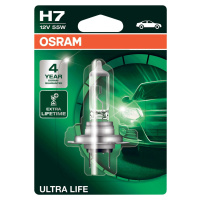 OSRAM H7 12V 55W PX26d ULTRA LIFE 4 roky záruka 1ks blistr 64210ULT-01B