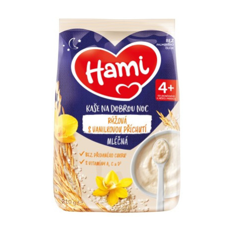 Hami Mléčná kaše rýžová s vanilkovou příchutí 210 g