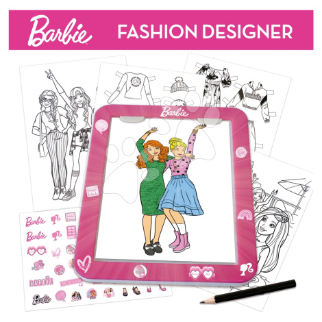 Kreativní tvoření s tabletem Fashion Designer Barbie Educa Vytvoř si módní návrhy panenek 4 mode